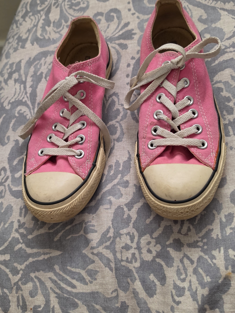 Converse All Star Pink Canvas Lace-Up Sneakers